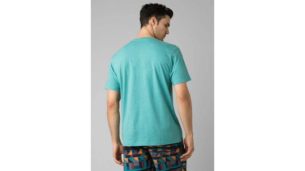prAna V-Neck T-Shirt - Mens, Azurite Heather, Medium, M1VNEK114-AZHT-M