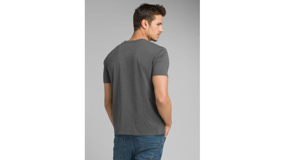 prAna V-Neck T-Shirt - Mens, Charcoal Heather, Large, M1VNEK114-CCHT-L