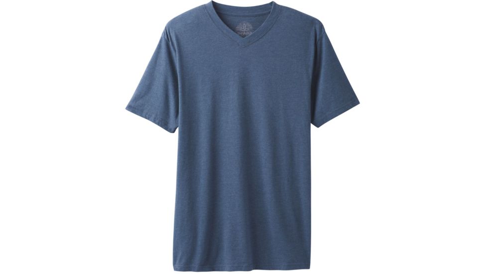 prAna V-Neck T-Shirt - Mens, Denim Heather, Large, M1VNEK114-DEHT-L