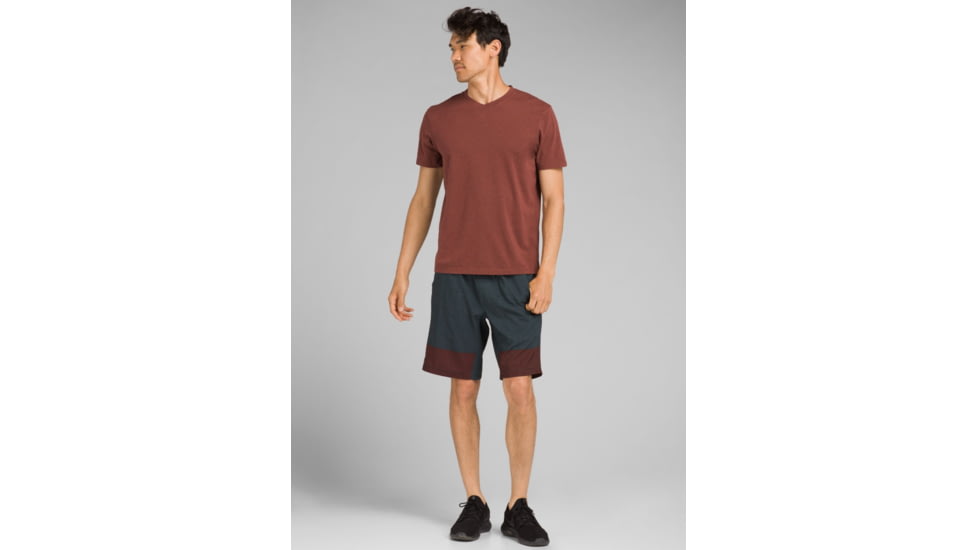 prAna V-Neck T-Shirt - Mens, Maple Heather, Large, M1VNEK114-MPHT-L