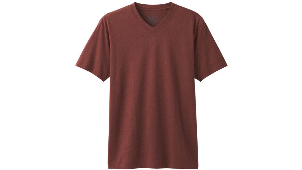 prAna V-Neck T-Shirt - Mens, Maple Heather, Large, M1VNEK114-MPHT-L