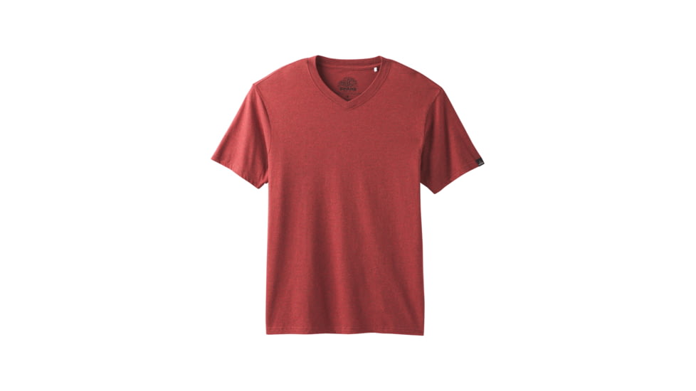 prAna V-Neck T-Shirt - Mens, Mulled Wine Heather, X-Large, M1VNEK114-MWHT-XL