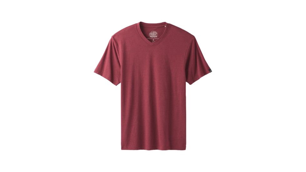 prAna V-Neck T-Shirt - Mens, Rusted Roof Heather, Medium, M1VNEK114 -612-M