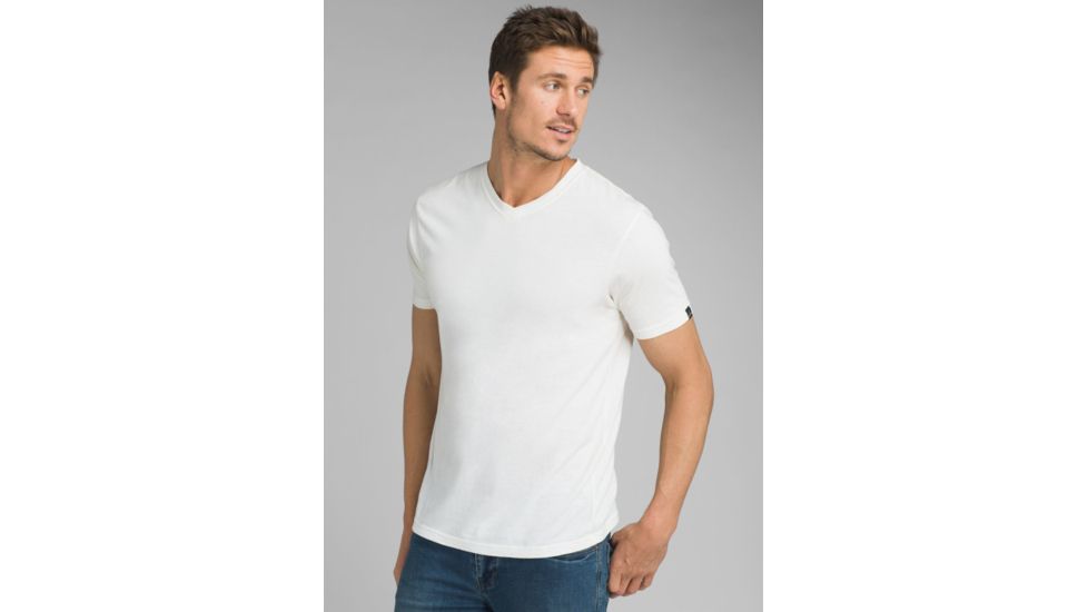 prAna V-Neck T-Shirt - Mens, White, Large, M1VNEK114-WHT-L