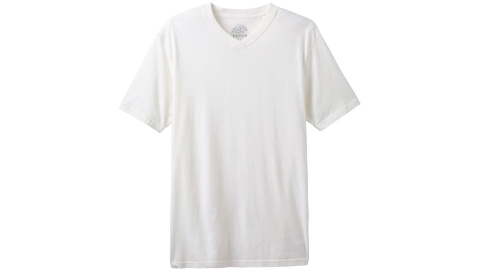 prAna V-Neck T-Shirt - Mens, White, Large, M1VNEK114-WHT-L