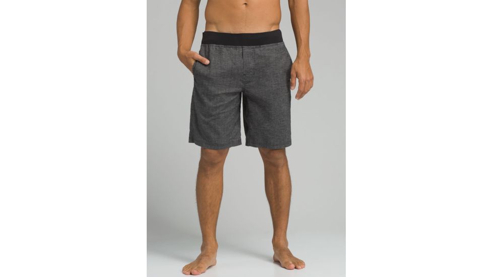 prAna Vaha Short - Mens, Black Herringbone, XSmall, M3VAHS116-BKHB-XS