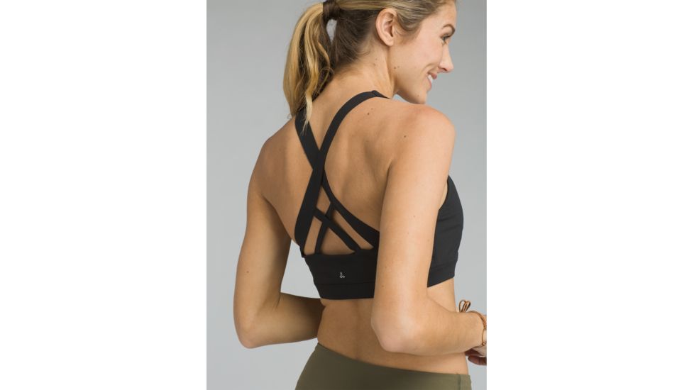 prAna Verana Bra - Womens, Black, XSmall, W13180627-BLK-XS