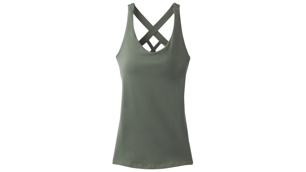prAna Verana Top Womens, Forest Green, X-Small, W11180467-FOGR-XS