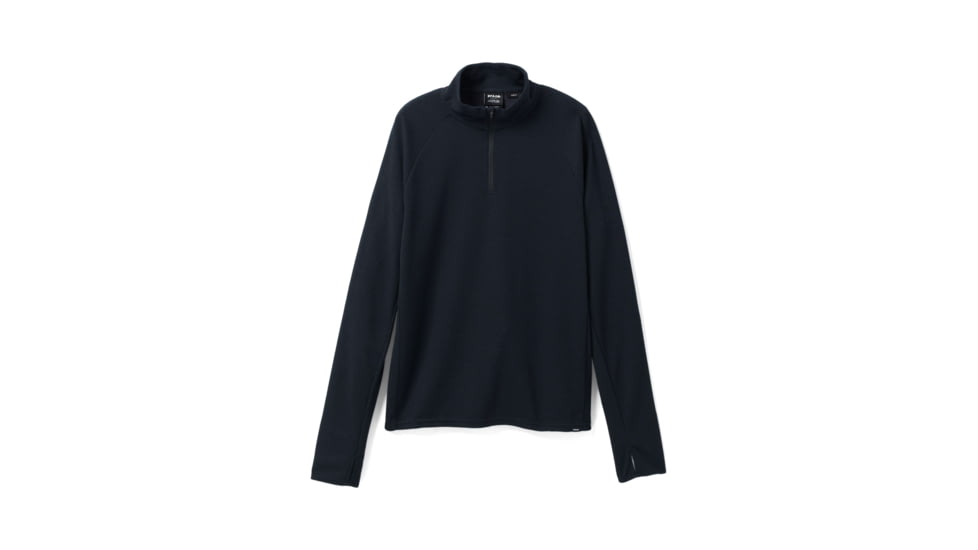 prAna Wensley 1/2 Zip Top - Men's, Large, Black, 1968101-001-SL-L