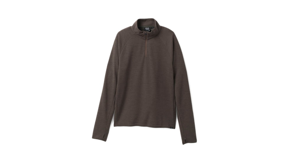 prAna Wensley 1/2 Zip Top - Men's, Medium, Black Olive, 1968101-300-SL-M