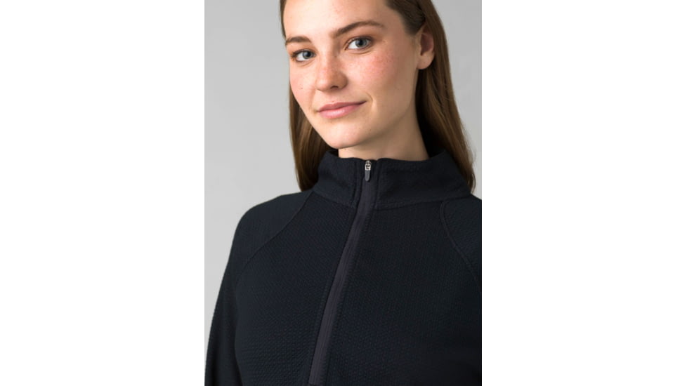 prAna Wensley 1/2 Zip Top - Women's, Extra Small, Black, 1966721-001-XS