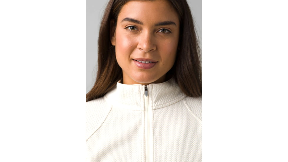 prAna Wensley 1/2 Zip Top - Women's, Extra Small, Snowflake, 1966721-101-XS