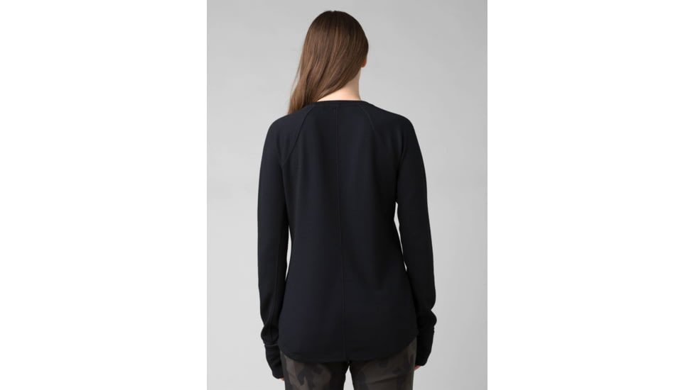prAna Wensley Crew Top - Women's, Extra Small, Black, 1966711-001-XS