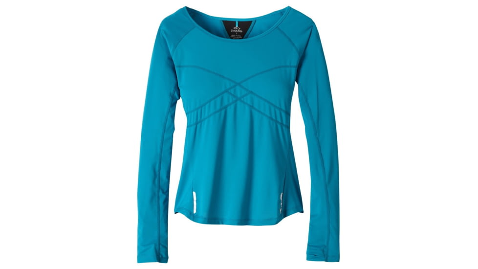Whitney Long Sleeve Top - Womens-Cast Blue-X-Large