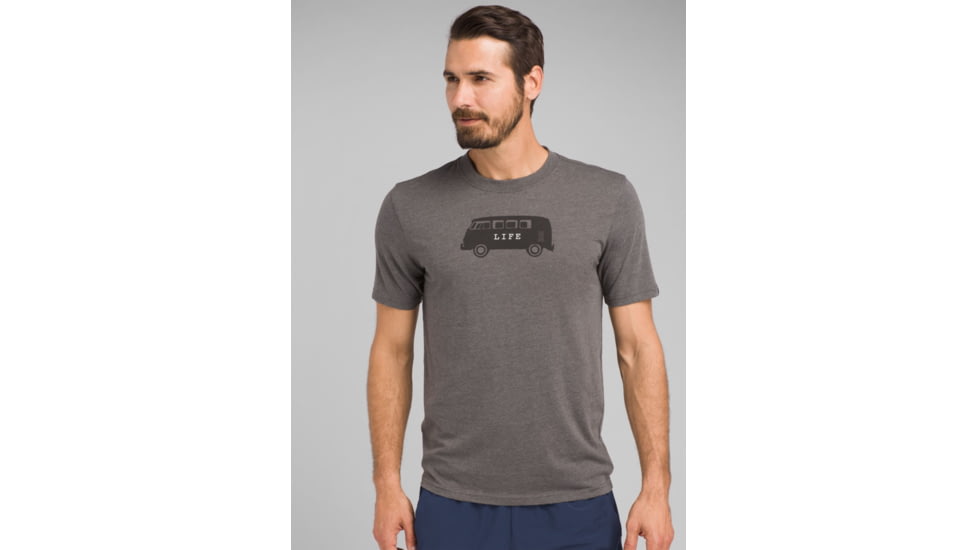 prAna Will Travel Journeyman Top - Mens, Charcoal Heather, Large, M13190641-CCHT-L