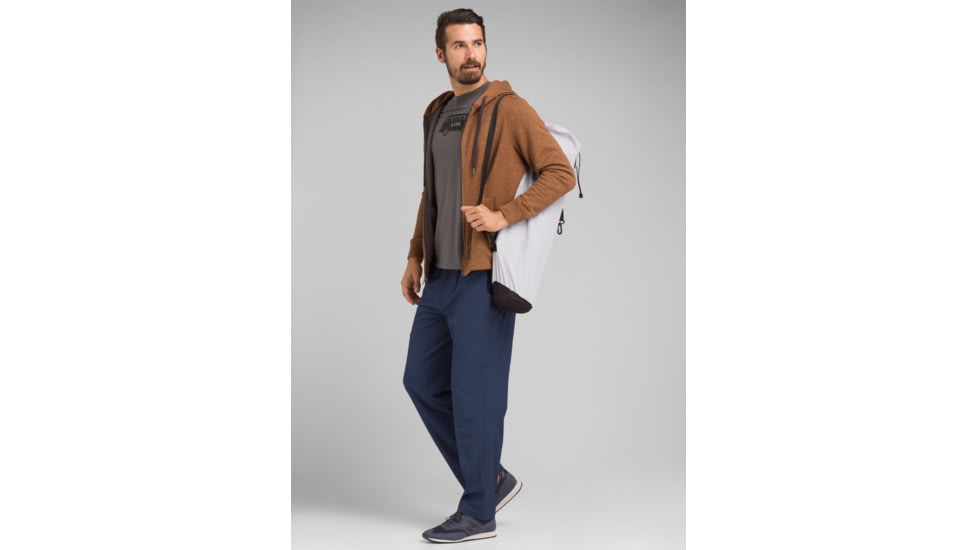 prAna Will Travel Journeyman Top - Mens, Charcoal Heather, Large, M13190641-CCHT-L