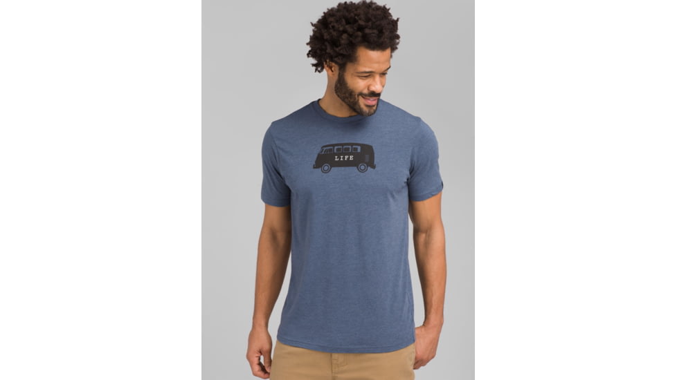 prAna Will Travel Journeyman Top - Mens, Denim Heather, Small, M13190641-DEHT-S