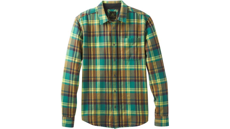 prAna Woodman Lightweight Flannel Shirt - Men's-Juniper-Small