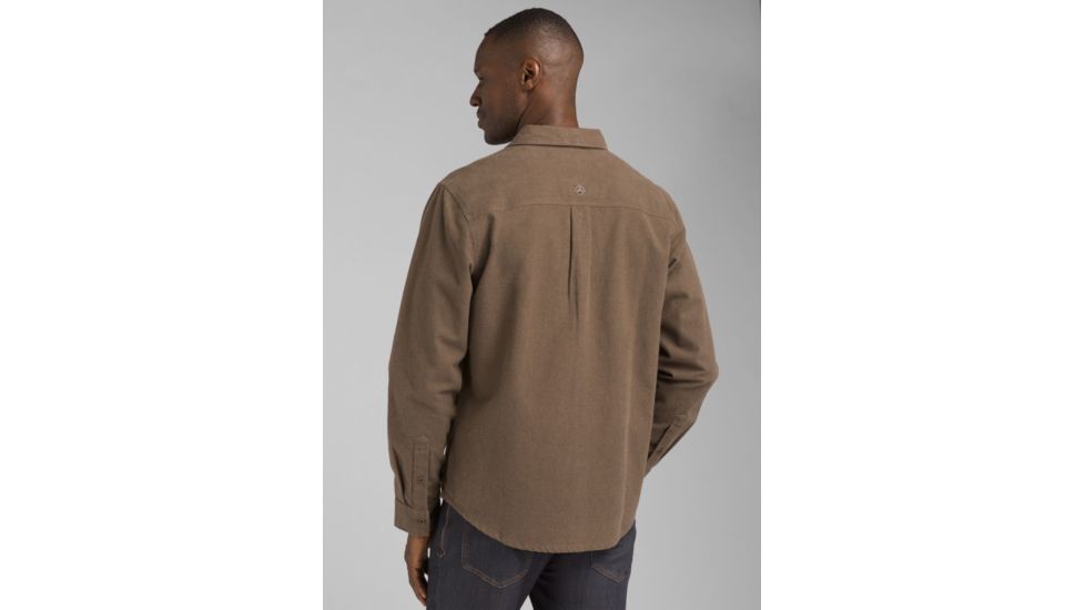 prAna Woodman Lightweight Flannel Shirt - Mens, Rich Brown, Small, M23170387-RIBR-S