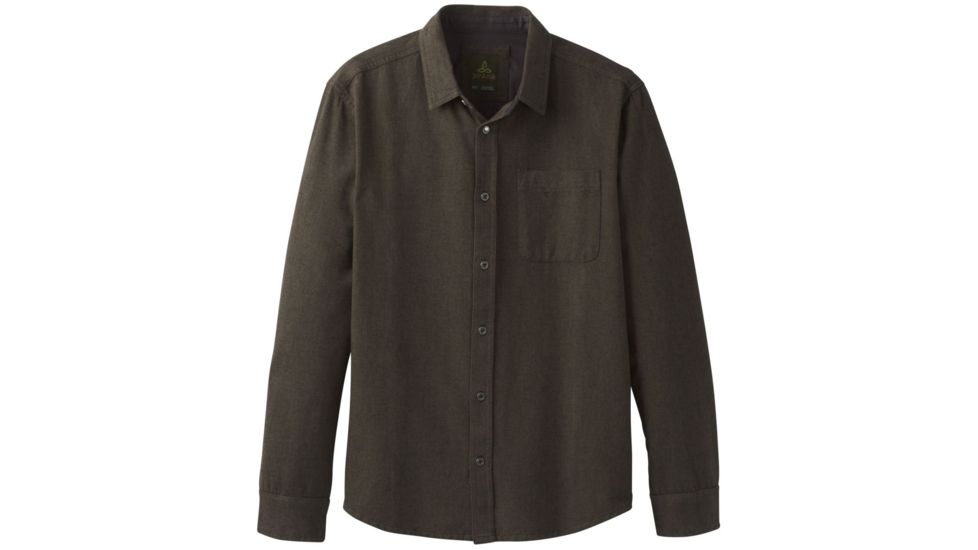 prAna Woodman Lightweight Flannel Shirt - Mens, Slate Green, Large, M23170387-SLGR-L