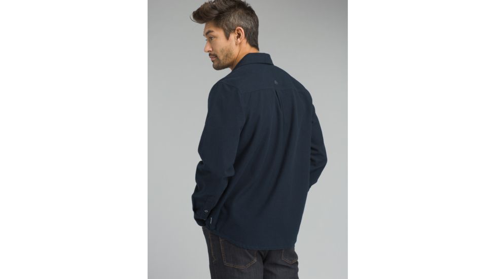 prAna Woodman Lightweight Long Sleeve Flannel Shirt - Mens, Nautical, XXLarge, M23170387-NAU-XXL