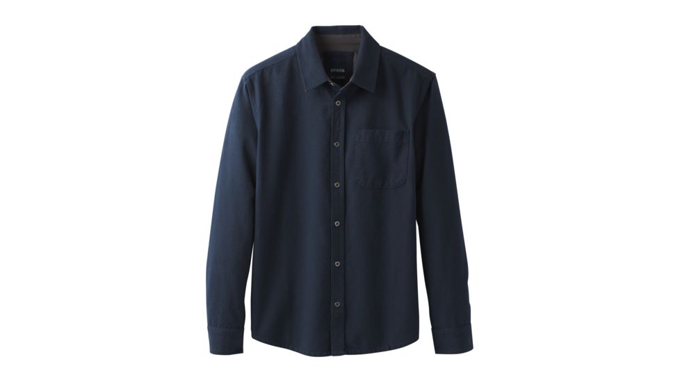 prAna Woodman Lightweight Long Sleeve Flannel Shirt - Mens, Nautical, XXLarge, M23170387-NAU-XXL