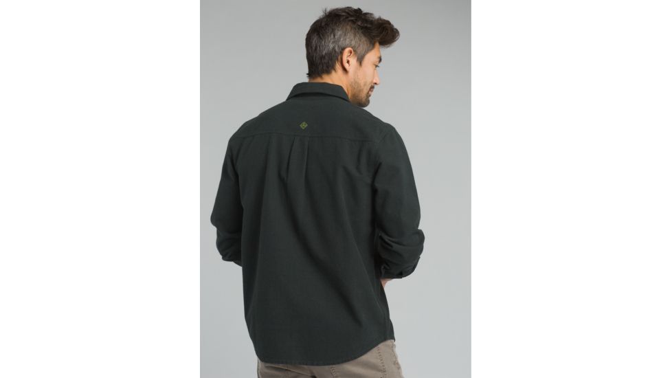 prAna Woodman Lightweight Long Sleeve Flannel Shirt - Mens, Velvet Green, Large, M23170387-VEGR-L