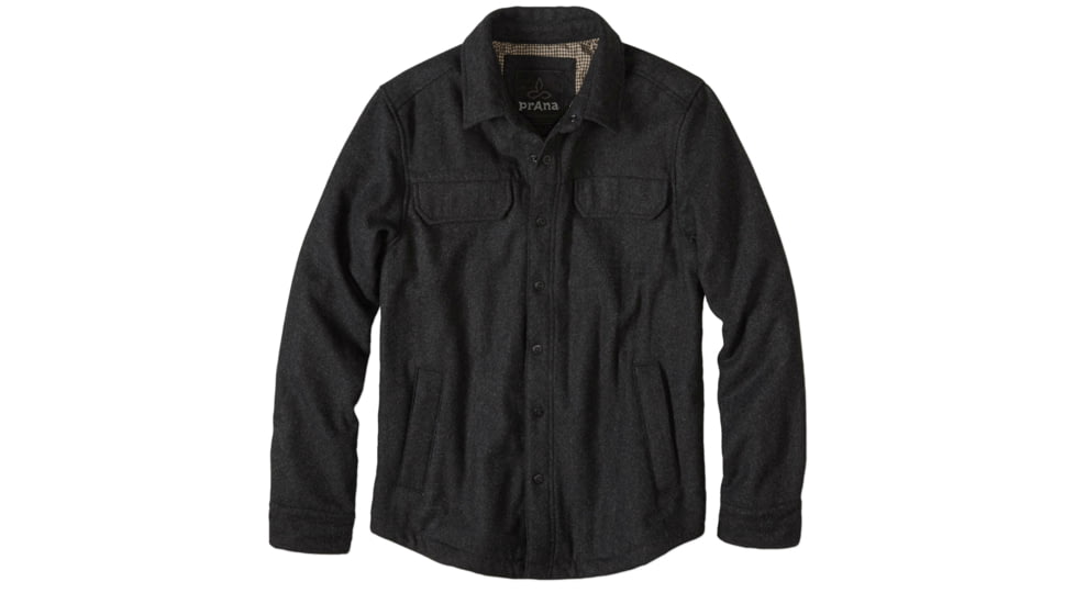 prAna Wooley Jacket - Men's-Black Heather-Small