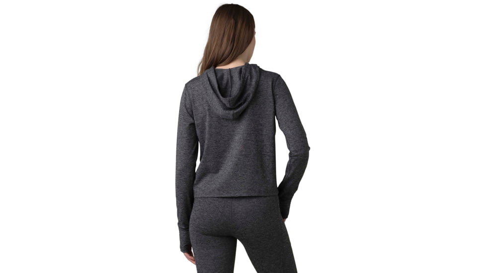 prAna Zawn Hoodie - Womens, Charcoal, S, 1970671-020-S