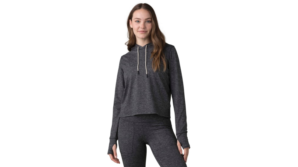 prAna Zawn Hoodie - Womens, Charcoal, S, 1970671-020-S