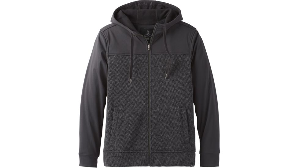 prAna Zion Full Zip Hoodie - Men's-Charcoal-Medium