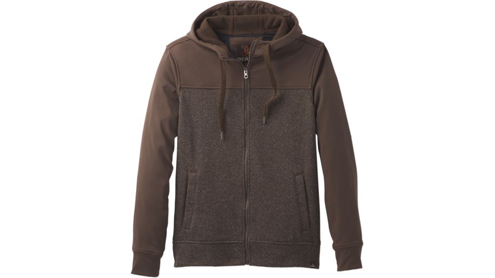 prAna Zion Full Zip Hoodie - Men's-Coffee Bean-Small
