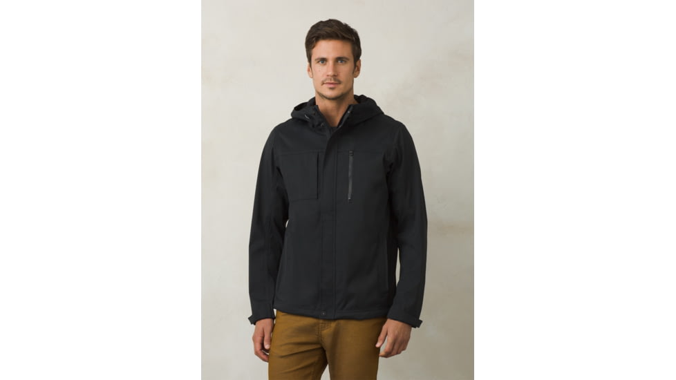 Prana Zion Hooded Jacket Mens, Black, X-Large, M21170501-BLK-XL