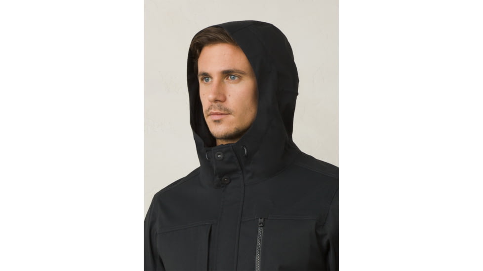 Prana Zion Hooded Jacket Mens, Black, X-Large, M21170501-BLK-XL