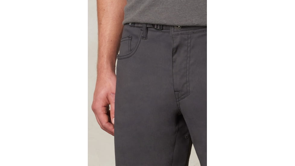 Prana Zioneer Pant Mens, Charcoal, 28 Waist, Short Inseam, M41173009-CHR-28