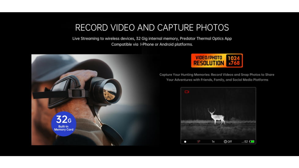 Predator Thermal Optics Matrix LRF 3-24x35mm Thermal Monocular