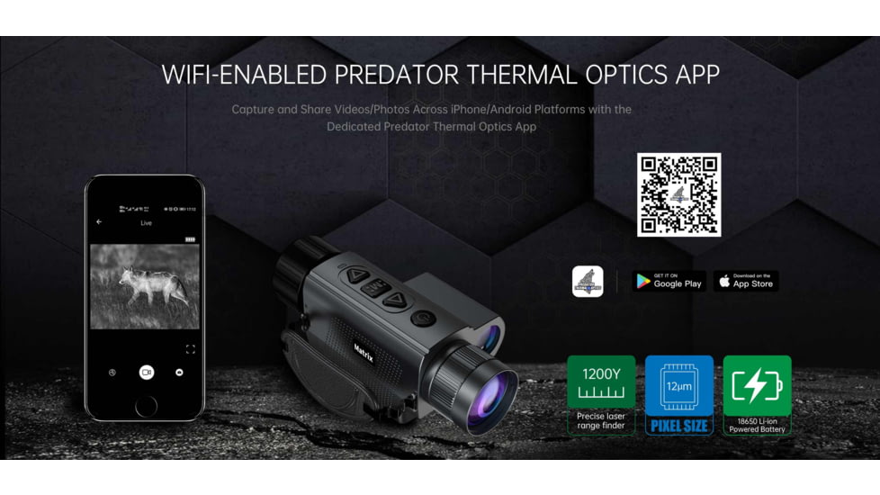 Predator Thermal Optics Matrix LRF 3-24x35mm Thermal Monocular