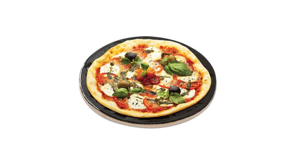 Primo Ceramic Grills Glazed Ceramic 12in Pizza &amp; Baking Stone, for XL 400, LG 300, JR 200, Kamado, PG00340