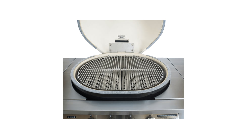 Primo Ceramic Grills Oval X-Large Gas Grill, 21,000 Btu, Cart-Mounted, PGGXLC