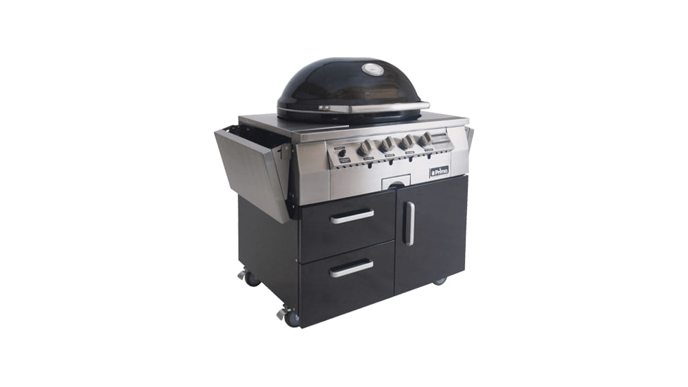 Primo Ceramic Grills Oval X-Large Gas Grill, 21,000 Btu, Cart-Mounted, PGGXLC