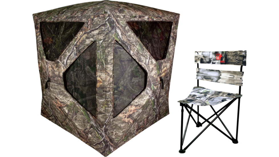Primos Hunting Double Bull Blind Com Stool, Camo, 65167BF