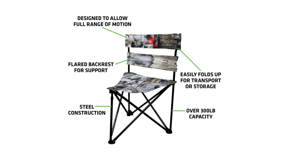 Primos Hunting Double Bull Ground Blind Tri Stool, Camo, PS60085