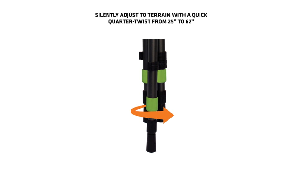 Primos Hunting Pole Cat Tall Tripod Shooting Stick, Clam, 65484