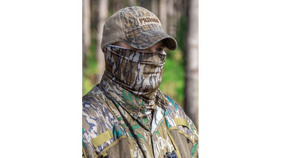 Primos Hunting Stretch-Fit Buff Mask, Mossy Oak Bottomland, One Size, PS6680