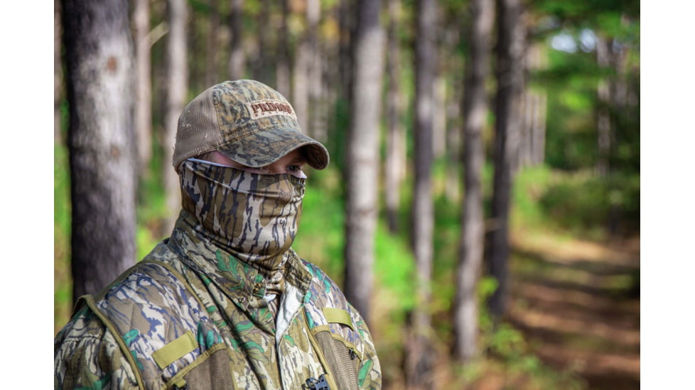 Primos Hunting Stretch-Fit Buff Mask, Mossy Oak Bottomland, One Size, PS6680