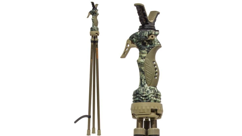 Primos Hunting Trigger Stick Gen 3 Jim Shockey Tall Tripod, 24-62in, Truth Camo, Clam, 65815