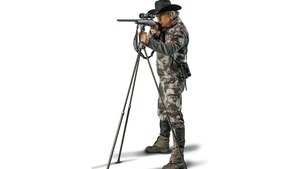 Primos Hunting Trigger Stick Gen 3 Jim Shockey Tall Tripod,24-62in,Truth Camo,Clam, 65815
