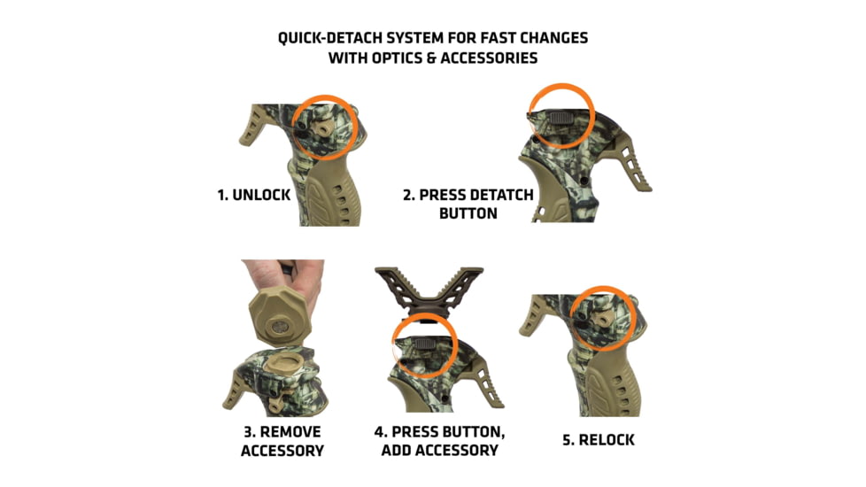 Primos Hunting Trigger Stick Gen3 Crossbow Tall Tripod Shooting Stick, 24-62in, 65818