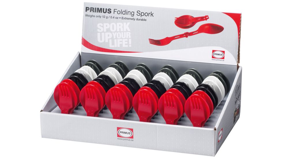 Primus Multi-Color Display Box, Foldable Sporks, Box of 48 P-734019