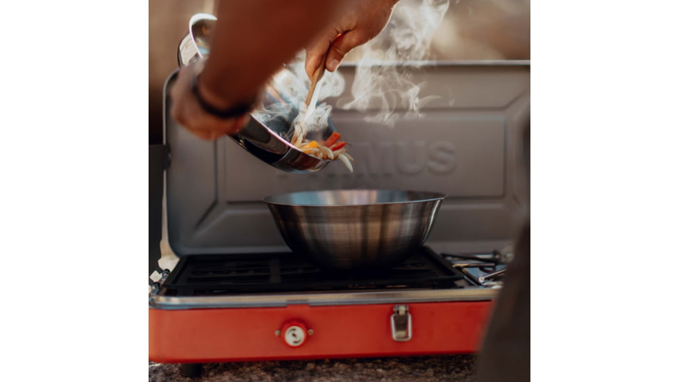 Primus Profile DUO Burner and BBQ Grill Stove, Red/Grey, P-329285